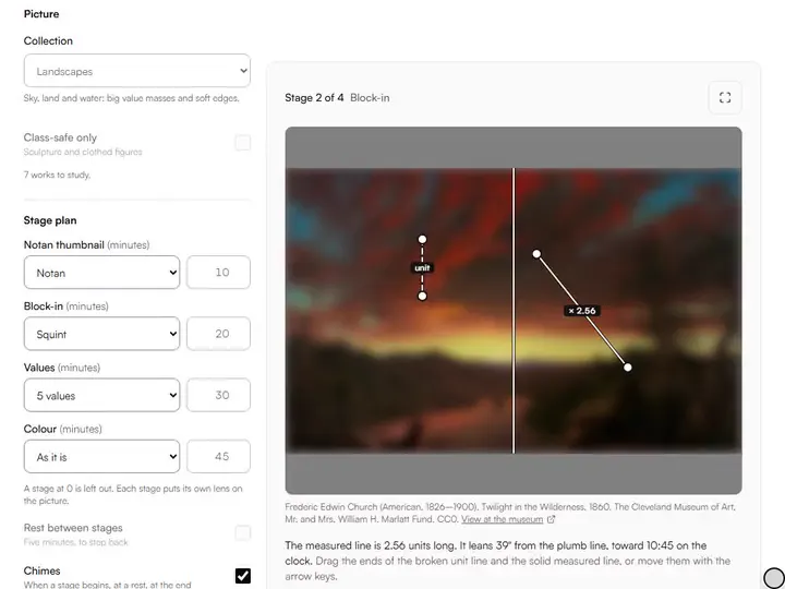 A master copy, stage by stage in the Master Study Mode