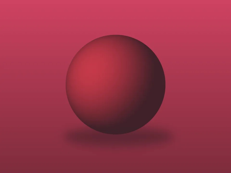Glaze Layer Simulator result (glaze over grisaille) for the single lit sphere sample