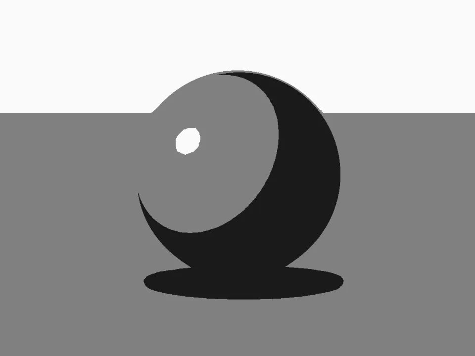 Notan Generator result (3 values) for the single lit sphere sample