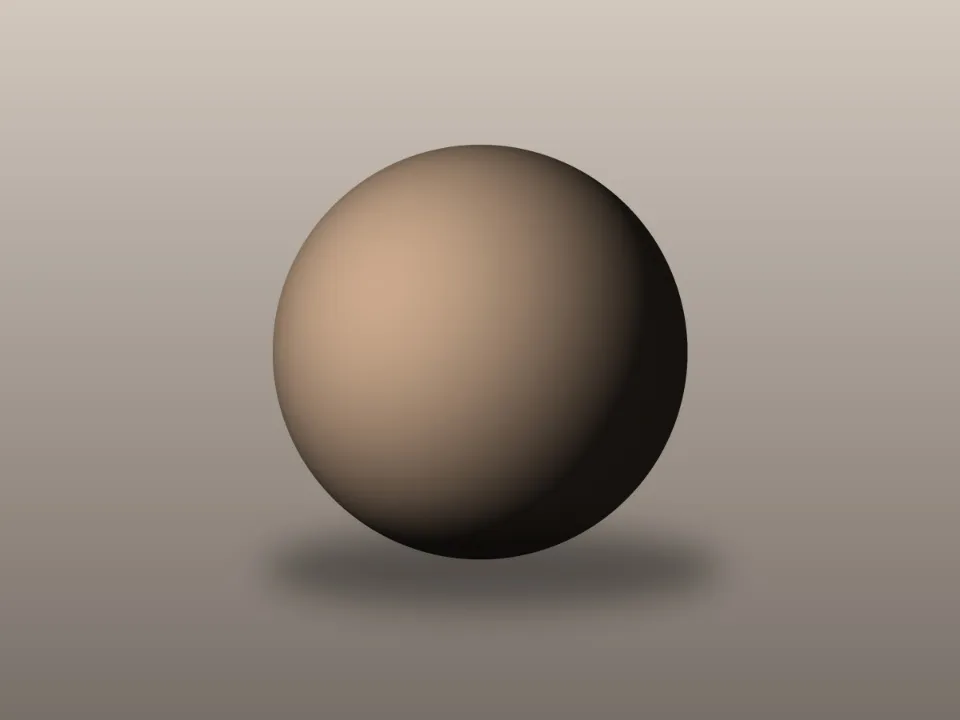 Sample photo of the single lit sphere
