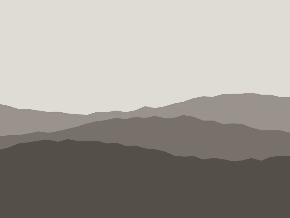 Underpainting Generator result (tonal underpainting) for the layered hills landscape sample