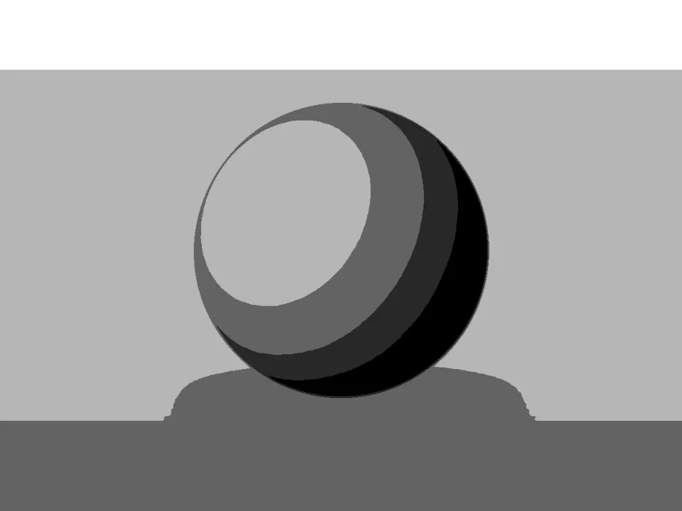 Value Study Maker result (5 value steps) for the single lit sphere sample